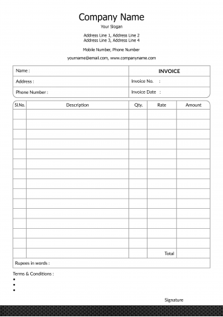 Premium  Bill Book Design Premium  Bill Book Design