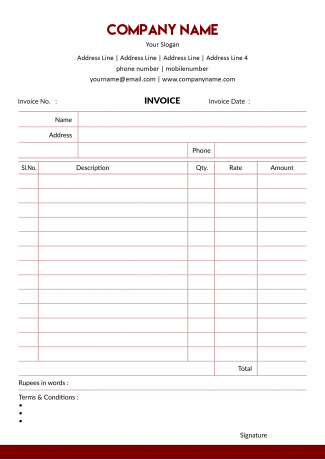Professional Bill Book Design Professional Bill Book Design