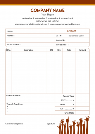 Company Bill Book Company Bill Book