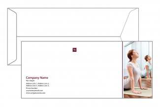 Yoga  Envelope Design Yoga  Envelope Design