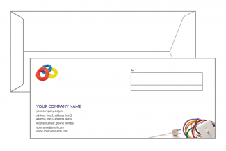 Electrical shop Envelope Design