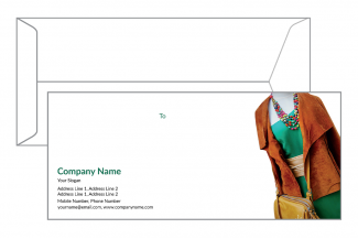 Fashion Designer Envelope Design