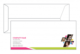 Pink Aand Green Envelope