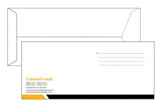 Black And Yellow Envelope Black And Yellow Envelope