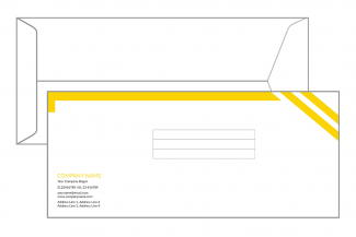 Yellow and Black Envelope Yellow and Black Envelope