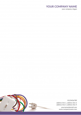 Electricial shop Letterhead Design Electricial shop Letterhead Design