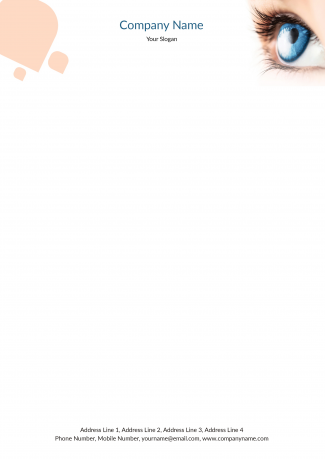 Eye Care Letterhead Design Eye Care Letterhead Design