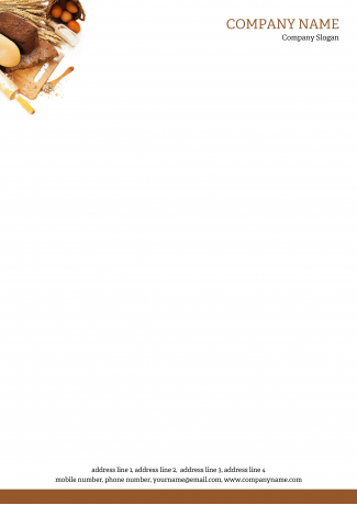 Bakery  Letterhead Design Bakery  Letterhead Design