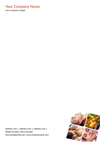 Beauty Spa Letterhead Design Beauty Spa Letterhead Design