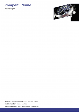 Watch Shop Letterhead Design Watch Shop Letterhead Design