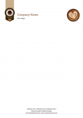 Coffee Shop Letterhead Coffee Shop Letterhead