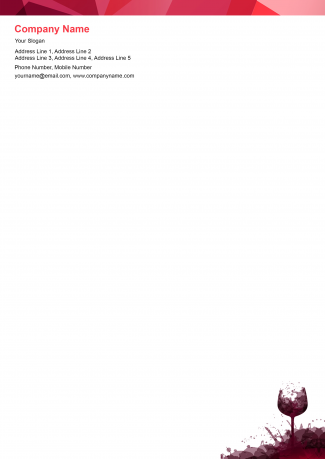 Bar & Restaurant Letterhead Bar & Restaurant Letterhead