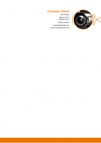 Orange Letterhead Orange Letterhead