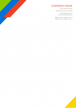 Colorful Letterhead Colorful Letterhead