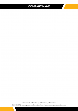 Black And Yellow Notepad