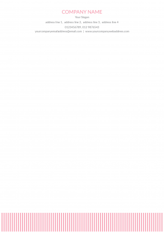 Pink Stripes Notepad