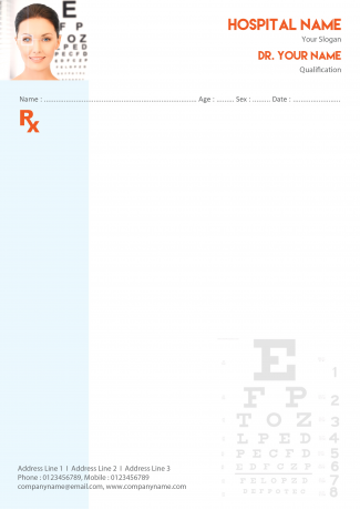Ophthalmologist Prescription Pad Design Ophthalmologist Prescription Pad Design