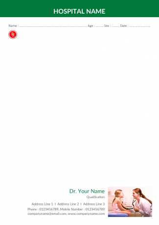 paediatrician Prescription Pad Design paediatrician Prescription Pad Design