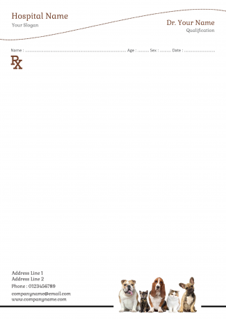 Pet care Prescription Pad Design Pet care Prescription Pad Design