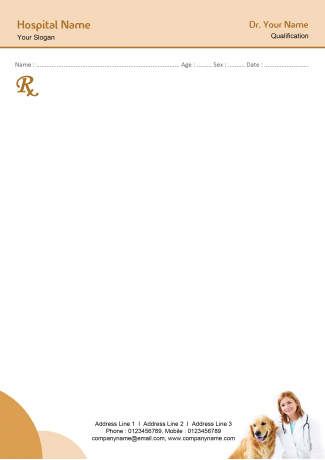 Veterinary Doctor Prescription Pad Design Veterinary Doctor Prescription Pad Design