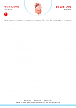 Gastroenterologist Prescription Pad Design Gastroenterologist Prescription Pad Design