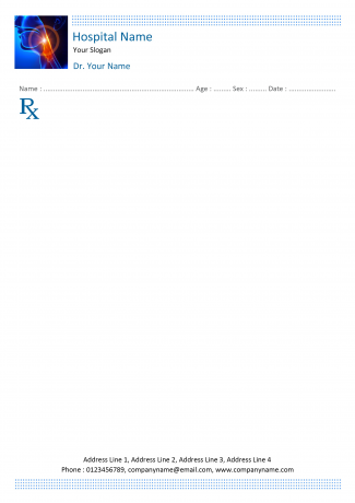 Endocrinologist Prescription Pad Design Endocrinologist Prescription Pad Design