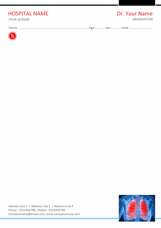 Pulmonologist Prescription Pad Design Pulmonologist Prescription Pad Design