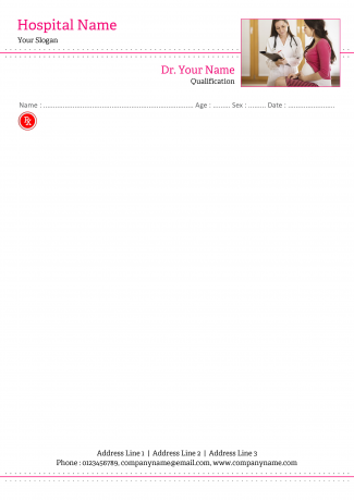 Gynecologist Prescription Pad Design Gynecologist Prescription Pad Design