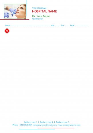 Dental Doctor Prescription Pad Design Dental Doctor Prescription Pad Design