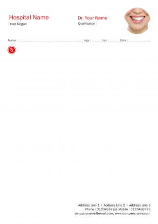 Dental Hospital Prescription Pad Design Dental Hospital Prescription Pad Design