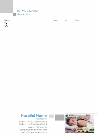 Baby Care Hospital Prescription Pad Design Baby Care Hospital Prescription Pad Design