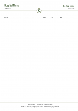 Simple Prescription Pad Design Simple Prescription Pad Design