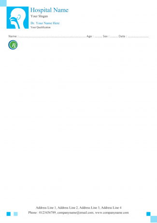 ENT Doctor Prescription Pad Design ENT Doctor Prescription Pad Design