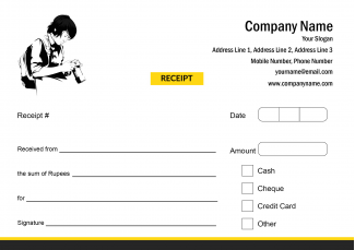 Photography Receipt Design