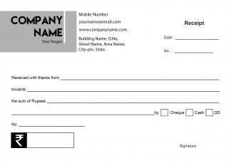 Advocate Receipt Design