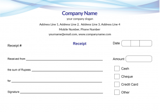 IT Company  Receipt Design