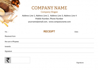 Bakery  Receipt Design Bakery  Receipt Design