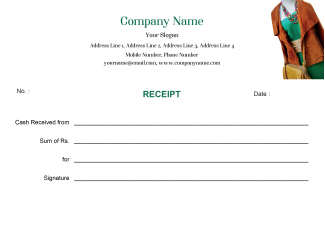 Fashion Designer Receipt Design Fashion Designer Receipt Design