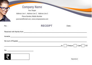 Ophthalmologist Receipt Design Ophthalmologist Receipt Design
