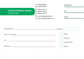 Management Receipt Design