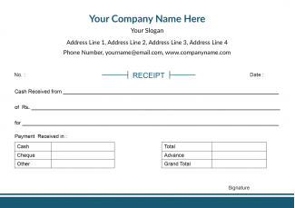 Industry Receipt Design Industry Receipt Design