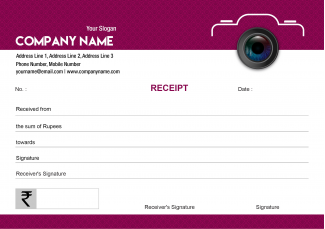 Photographer  Receipt Book Photographer  Receipt Book