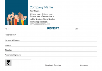 Blue and White Receipt Book Blue and White Receipt Book