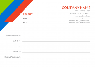 Colorful Receipt Book Colorful Receipt Book