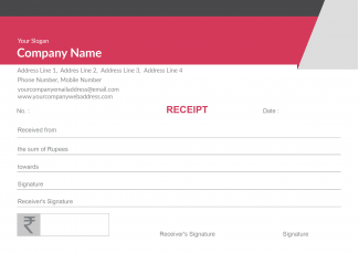 Pink And Grey  Receipt Book Pink And Grey  Receipt Book