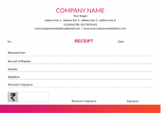 Premium Pink Receipt Book Premium Pink Receipt Book