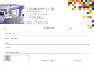 Coloful Pattern Receipt Book Coloful Pattern Receipt Book