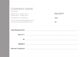 Grey Receipt Book Grey Receipt Book
