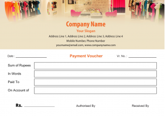 Saree Shop Voucher Design Saree Shop Voucher Design