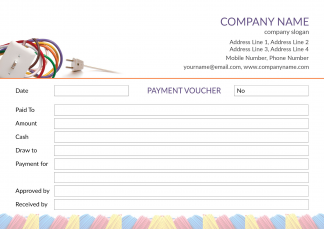 electrical shop Voucher Design electrical shop Voucher Design